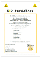 B+B Thermo-Technik | Ihr Messtechnik Spezialist | Creating measurement solutions | Deutschland | Germany | ESD Zertifikat