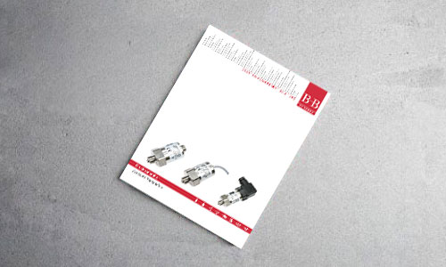 B+B Thermo-Technik Drucktransmitter-Katalog | Pressure transmitter catalog